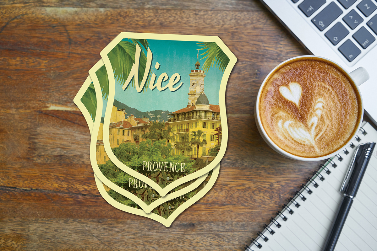 Custom Travel Sticker Pack, Vintage-Style Decals