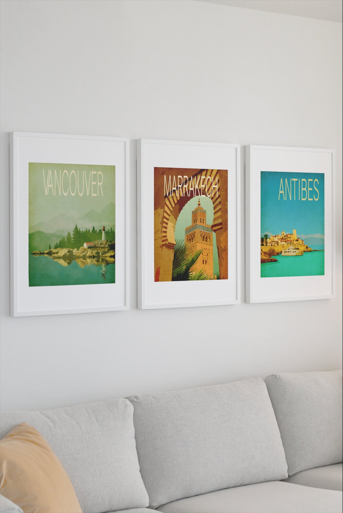 Antibes Art Print,  Vintage Travel Poster