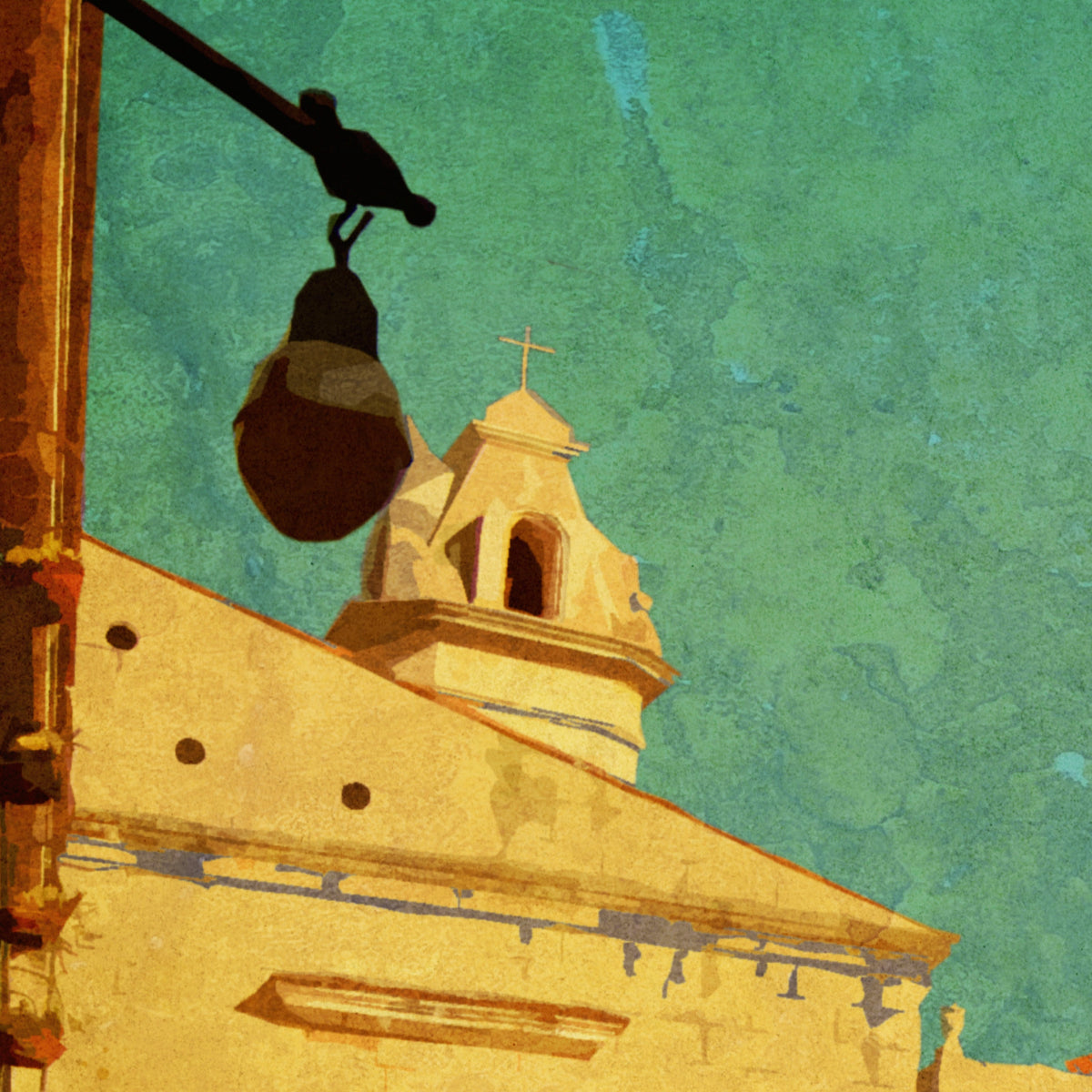 Havana Cuba Art Print: Vintage Travel Poster, Catedral de San Cristobal