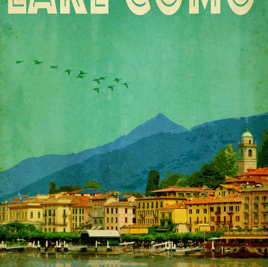 Lake Como Art Print: Vintage Italy Travel Poster