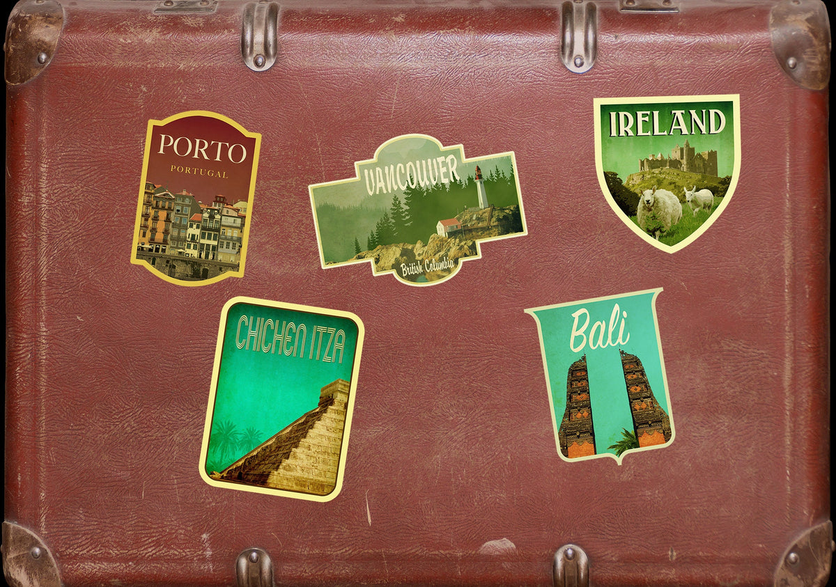 Chichen Itza Yucatan Sticker: Vintage Travel Decal