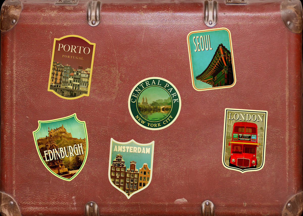 Seoul South Korea Sticker: Vintage Travel Decal