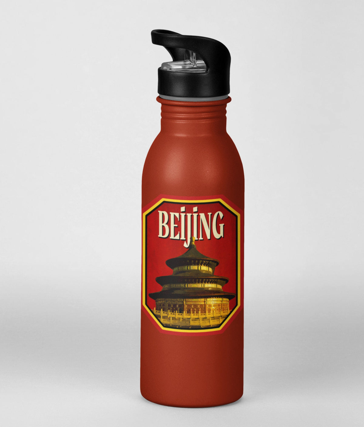 Beijing travel sticker, vintage style decal for suitcase, luggage, laptop or water bottle
