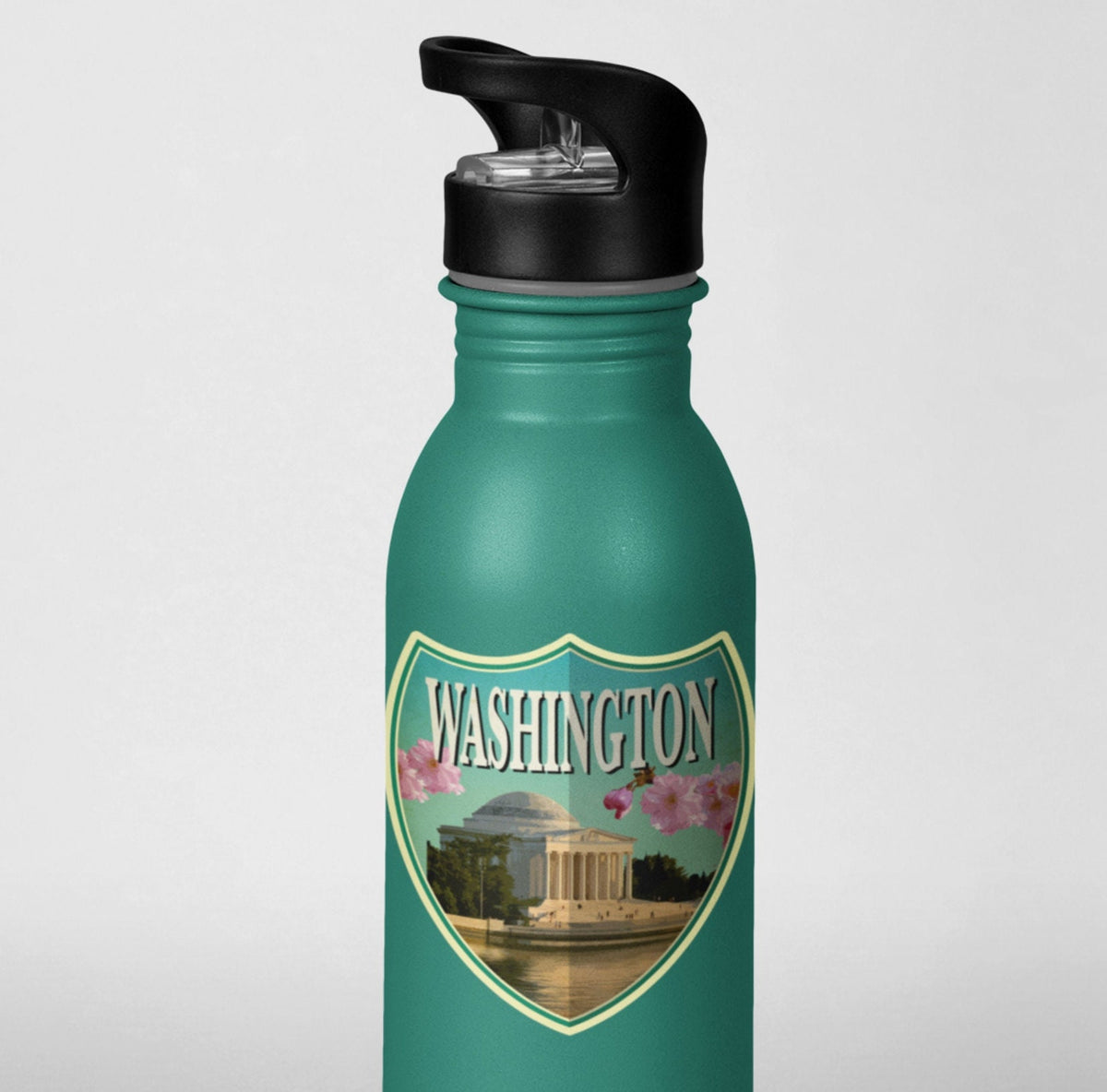 Washington travel sticker, vintage style decal for suitcase, luggage, laptop or water bottle