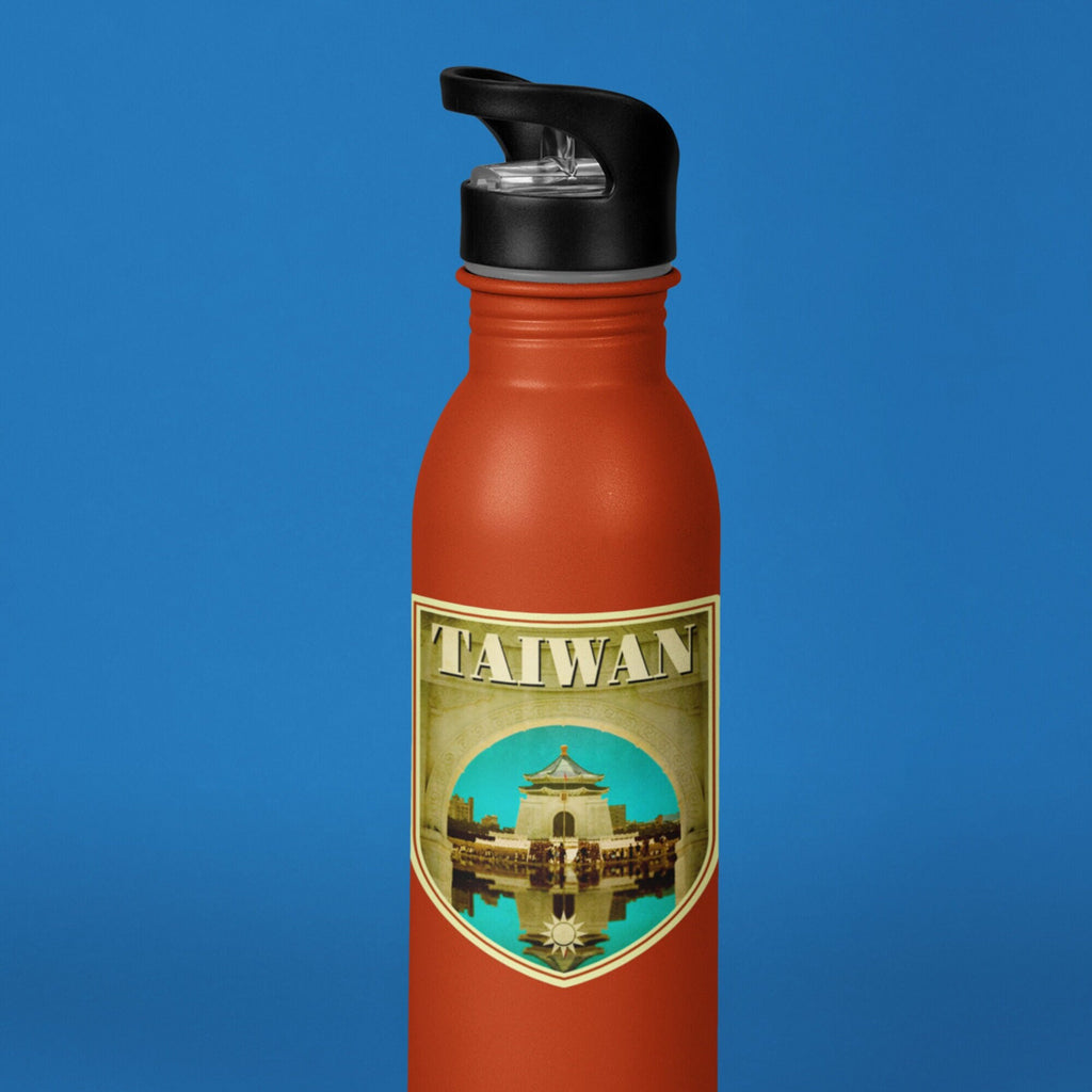 Taiwan travel sticker, vintage style decal for suitcase, luggage, laptop or water bottle