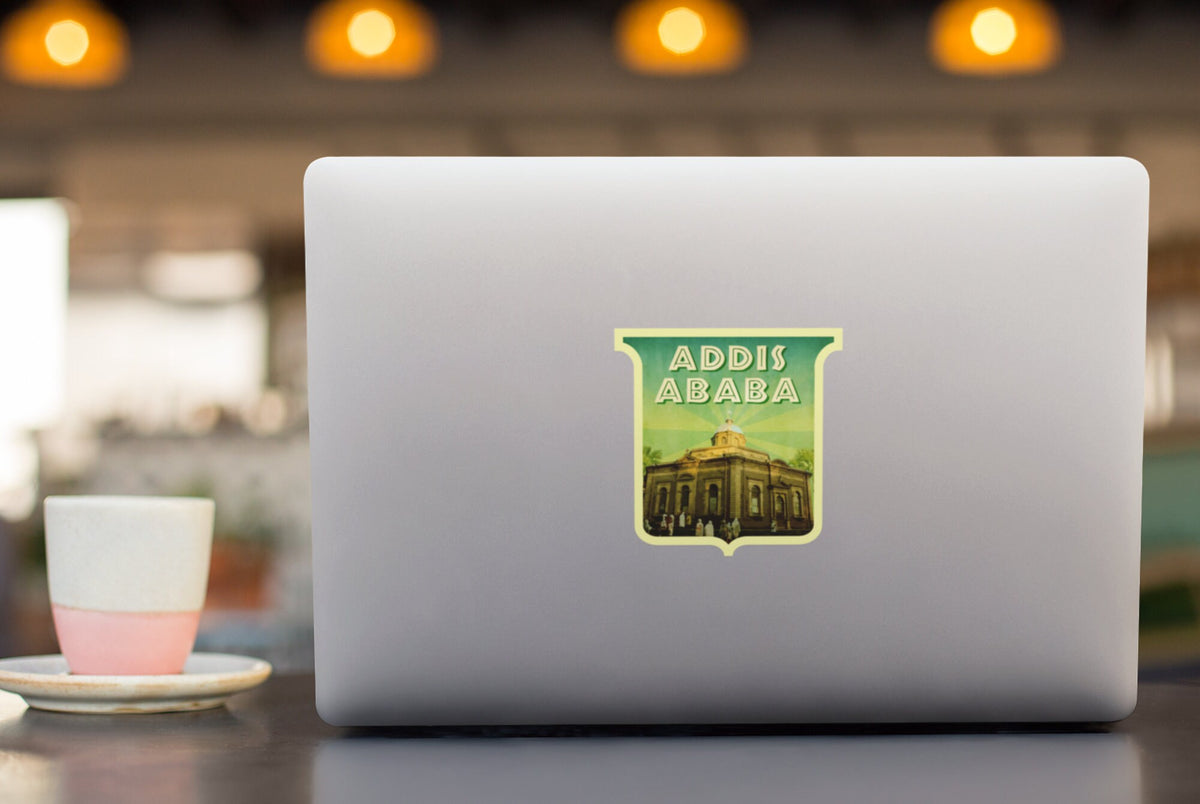 Addis Ababa Sticker: Vintage Ethiopia Travel Decal