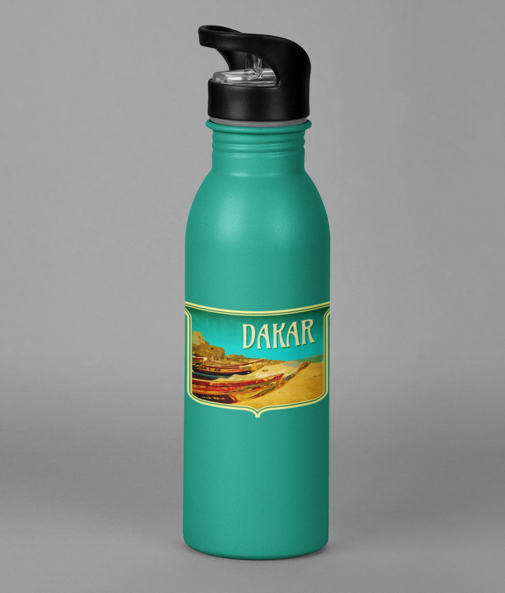 Dakar Senegal travel sticker, vintage style decal for suitcase, luggage, laptop or water bottle