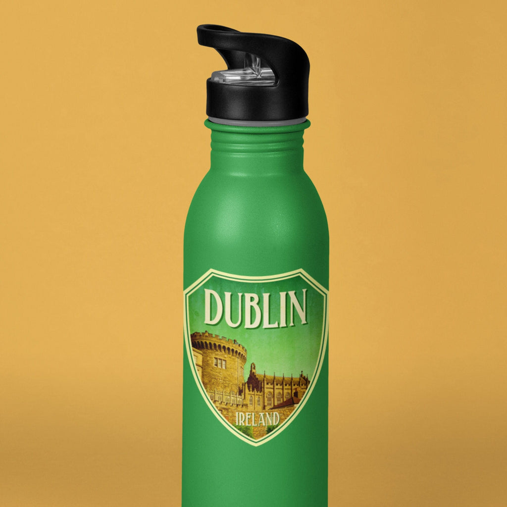 Dublin Ireland Travel Sticker: Vintage Suitcase Decal