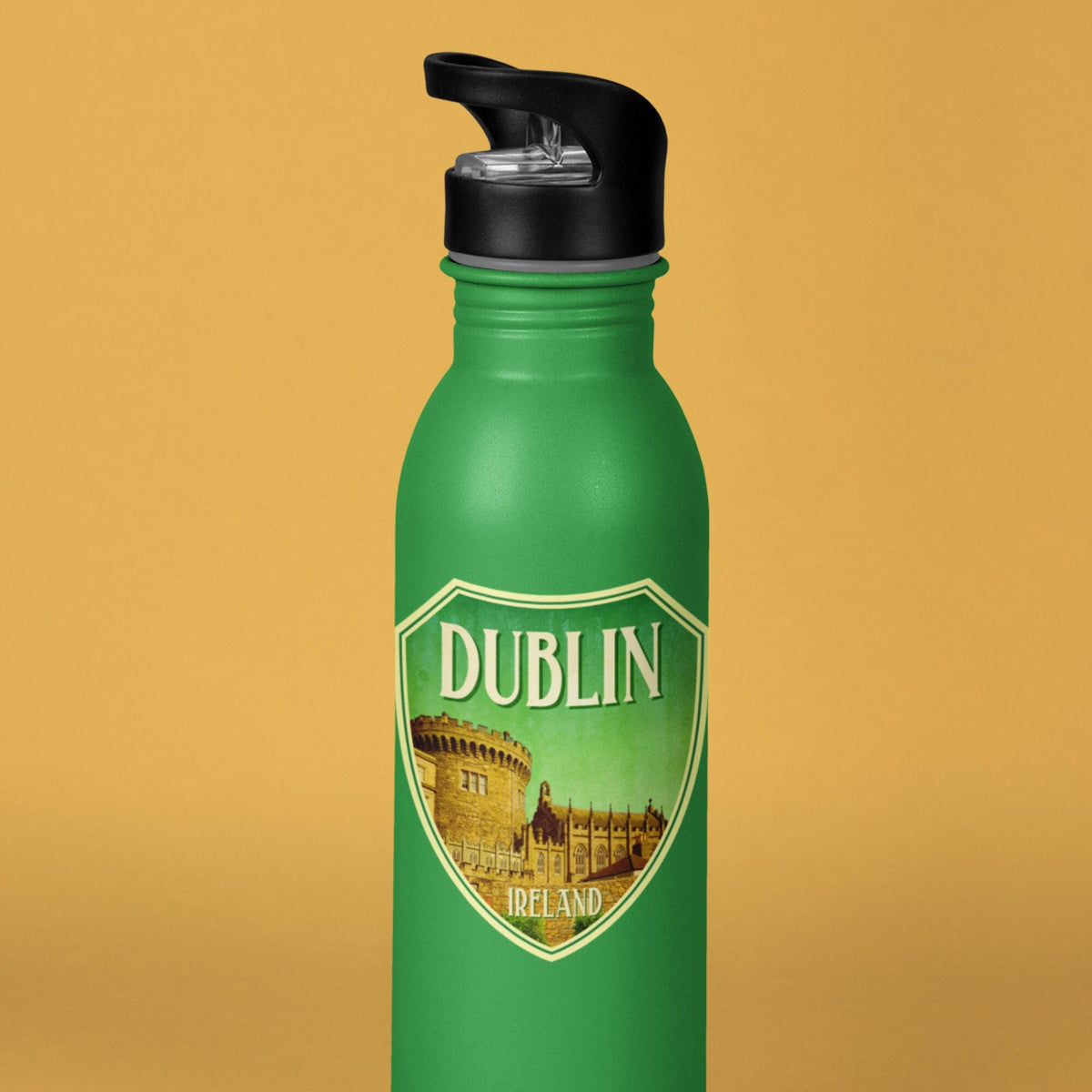 Dublin Ireland Travel Sticker: Vintage Suitcase Decal