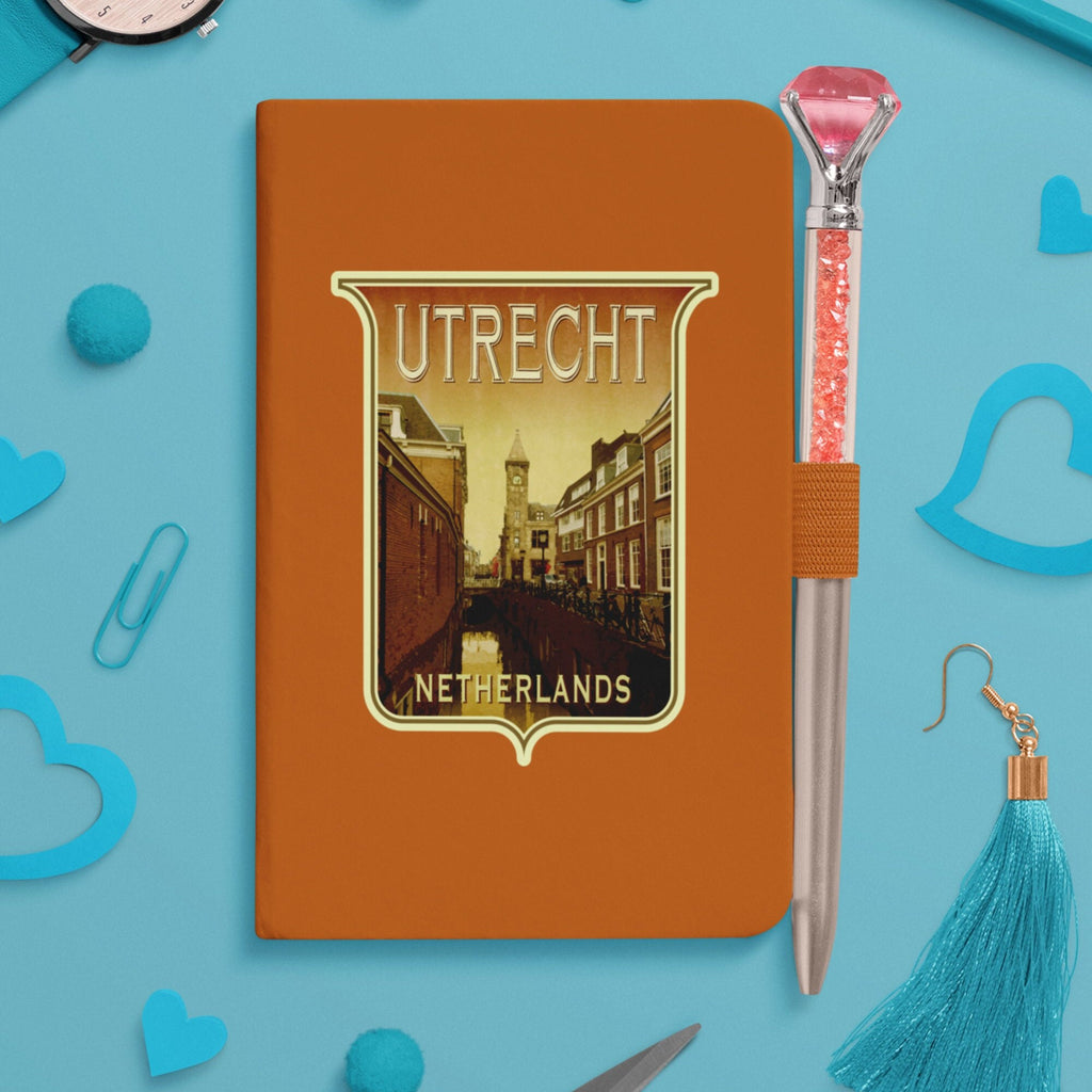 Utrecht Netherlands Travel Sticker: Vintage Suitcase Decal