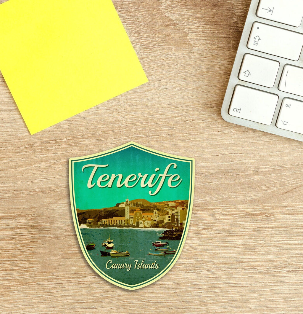 Tenerife Canary Islands Sticker: Vintage Travel Decal