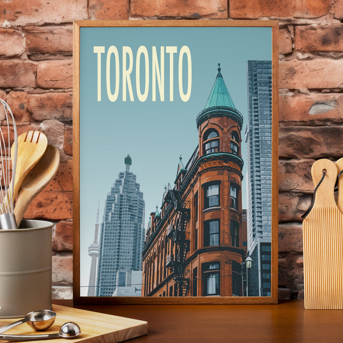 Vintage Toronto Art Print: Minimalist Travel Poster