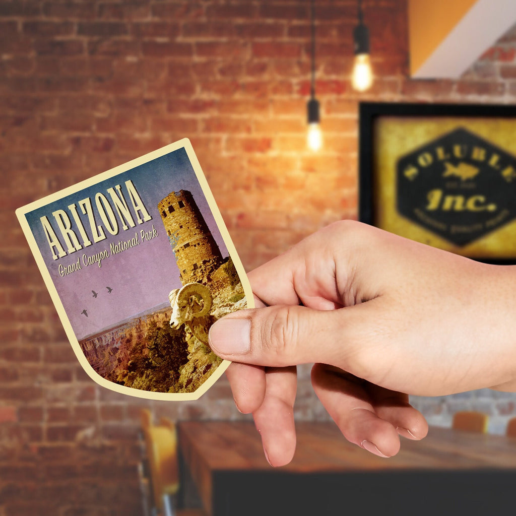 Grand Canyon Sticker: Arizona Vintage Travel Decal
