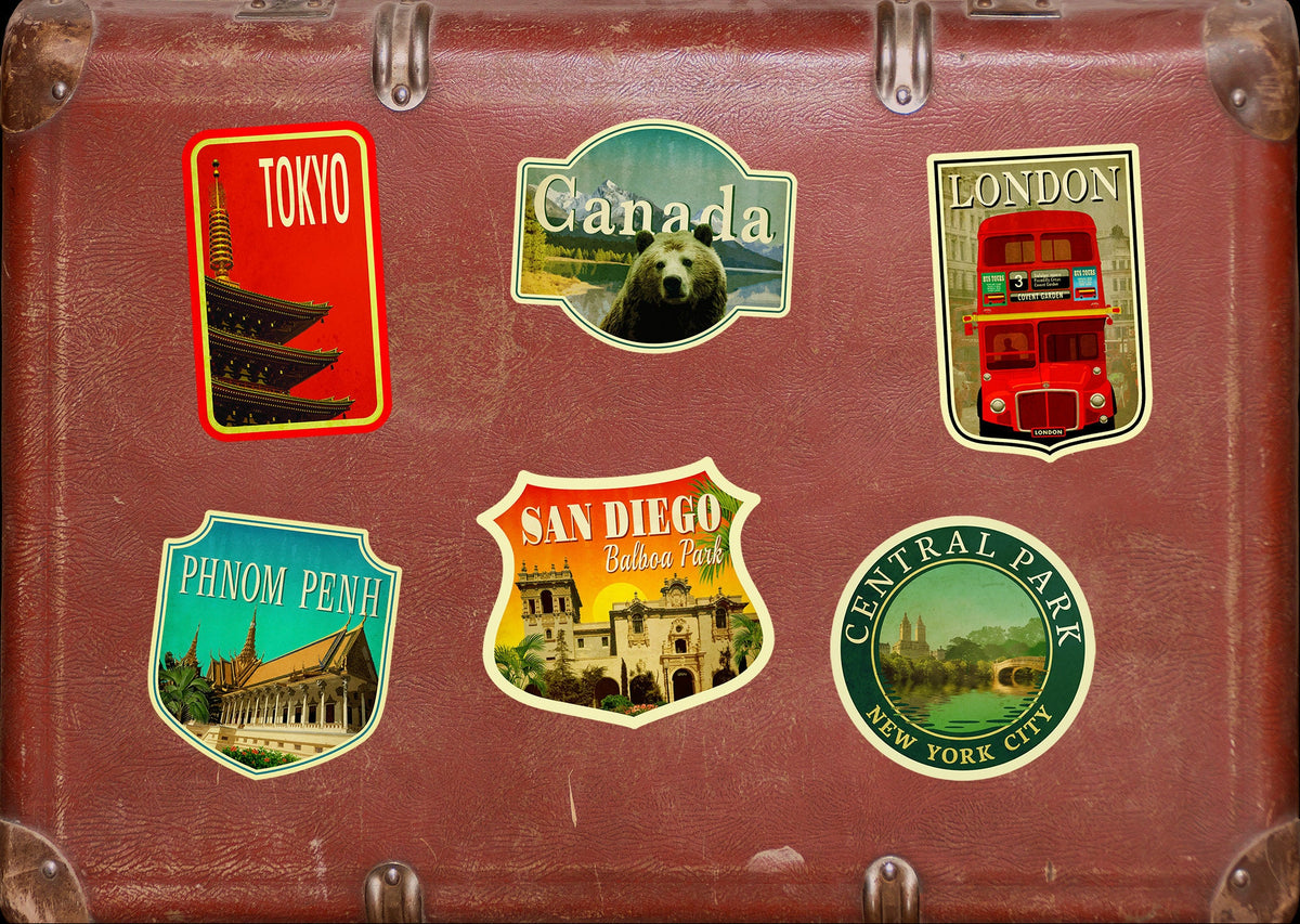 San Diego Sticker: Retro Balboa Park Travel Decal