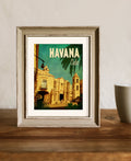 Havana Cuba Art Print: Vintage Travel Poster, Catedral de San Cristobal