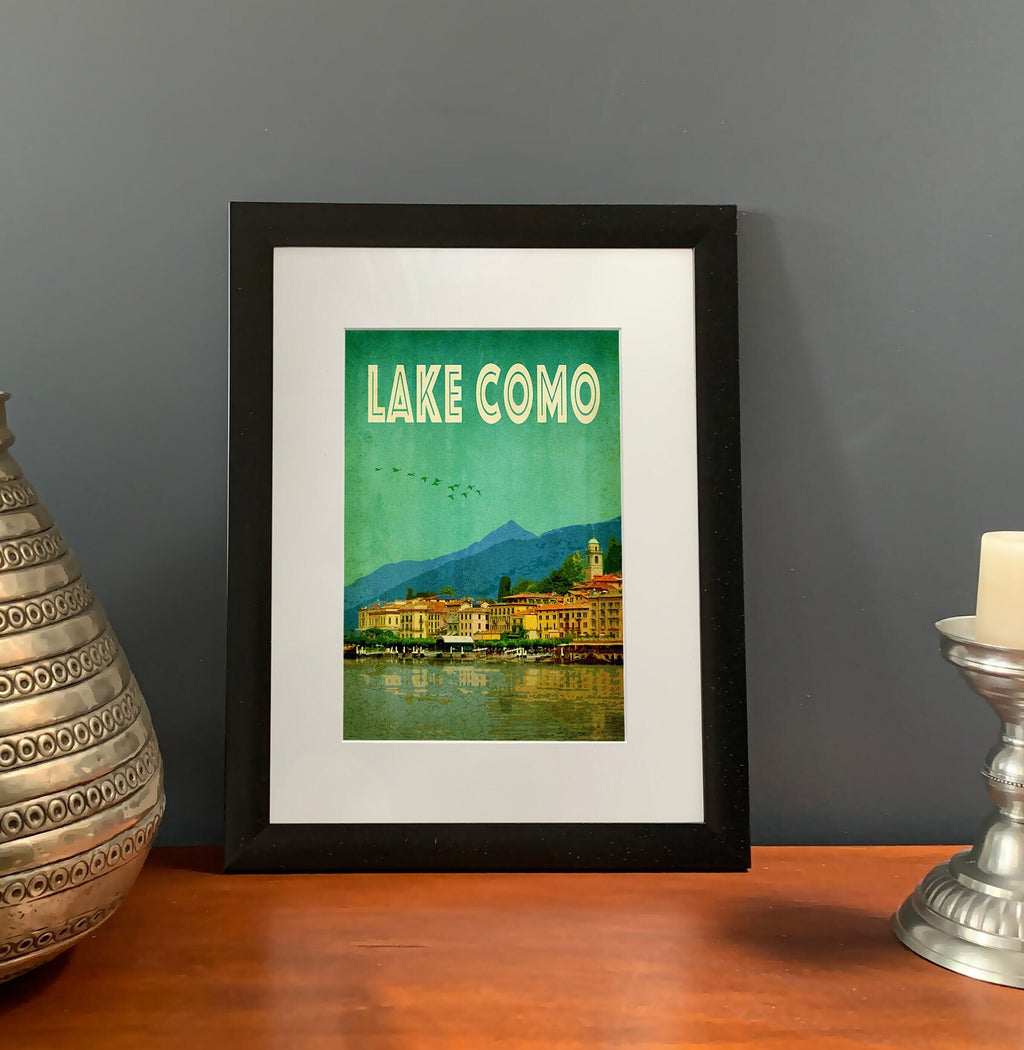 Lake Como Art Print: Vintage Italy Travel Poster