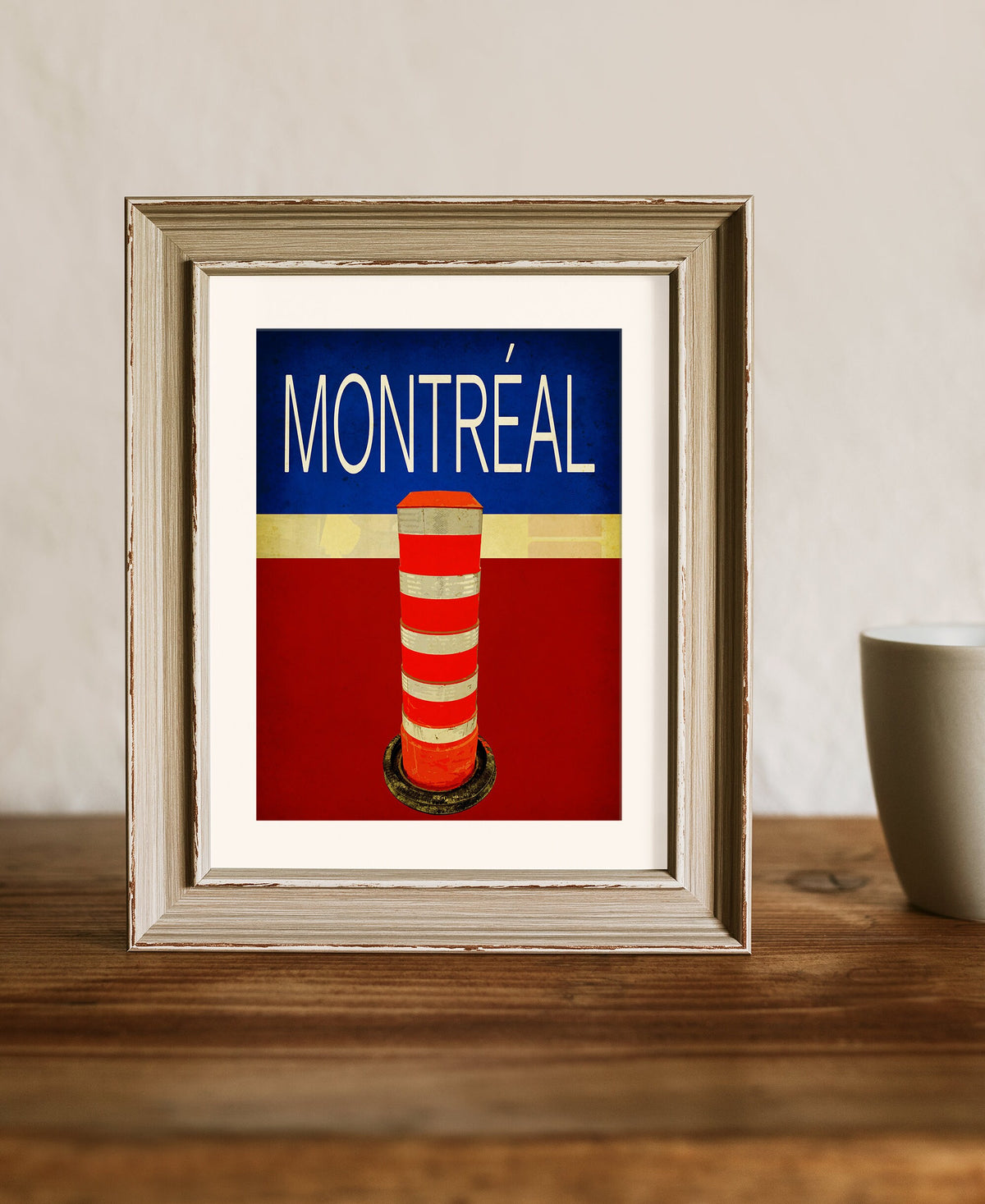 Montreal Vintage Travel Poster: Minimalist Home Decor Art Print