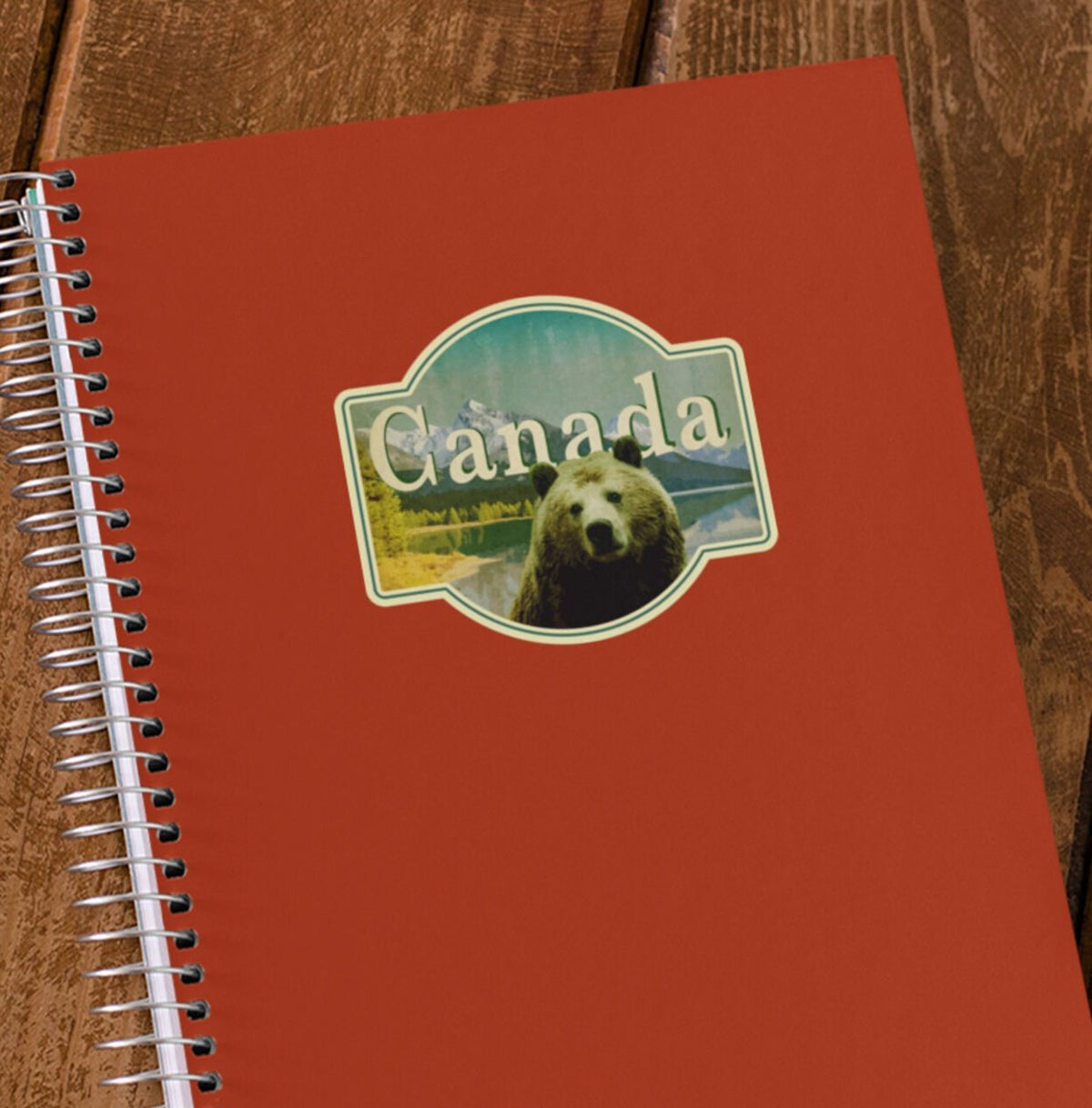 Canada travel sticker, vintage style decal for suitcase, luggage, laptop or water bottle