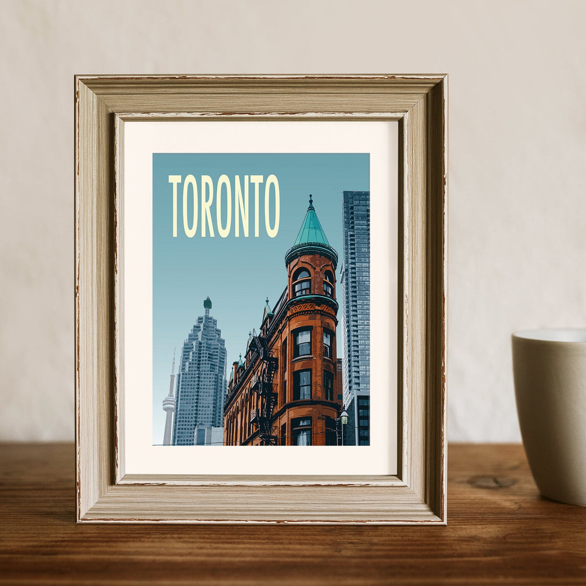 Vintage Toronto Art Print: Minimalist Travel Poster