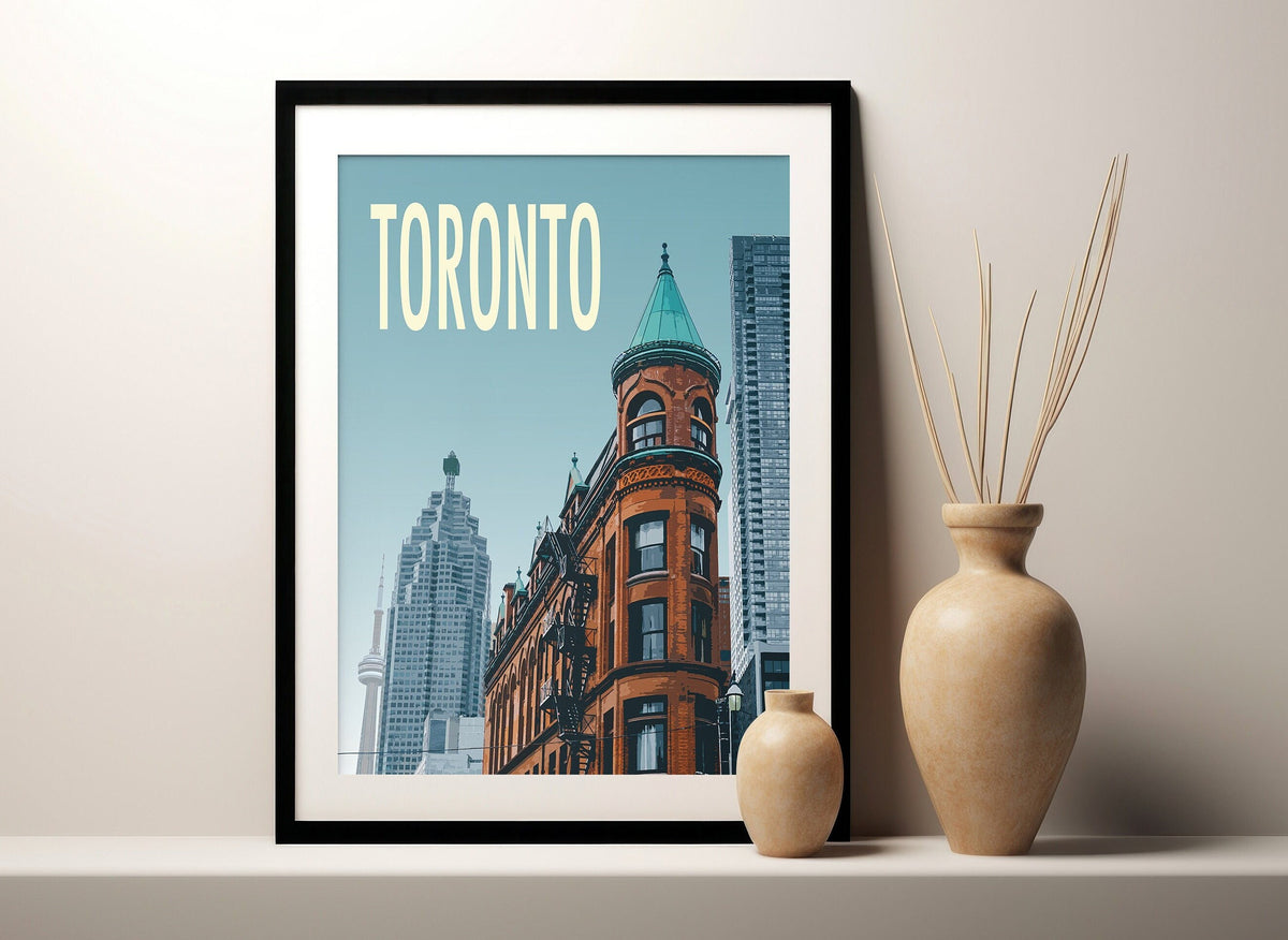 Vintage Toronto Art Print: Minimalist Travel Poster
