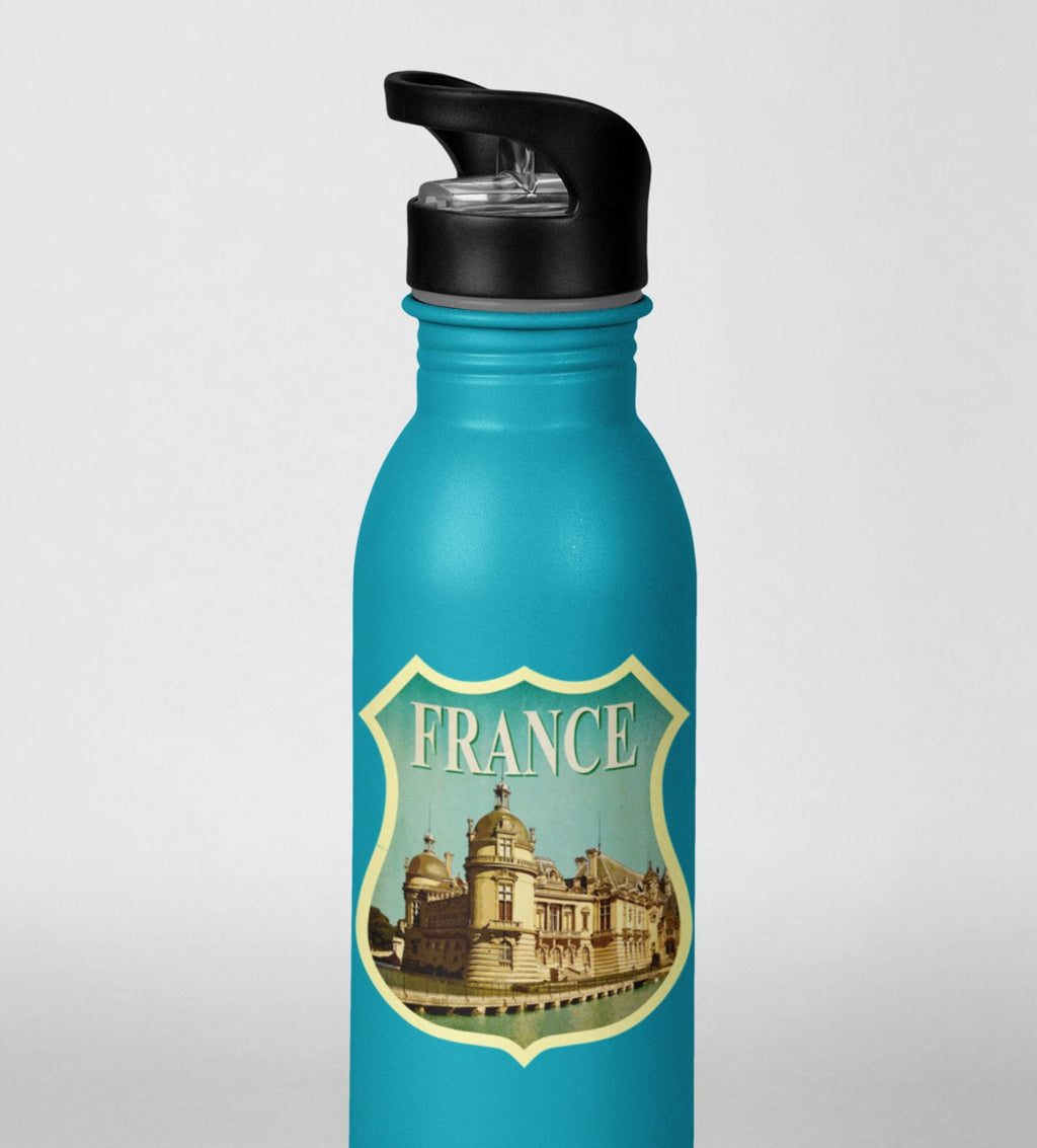 France Travel Sticker: Vintage style Chantilly Château Decal
