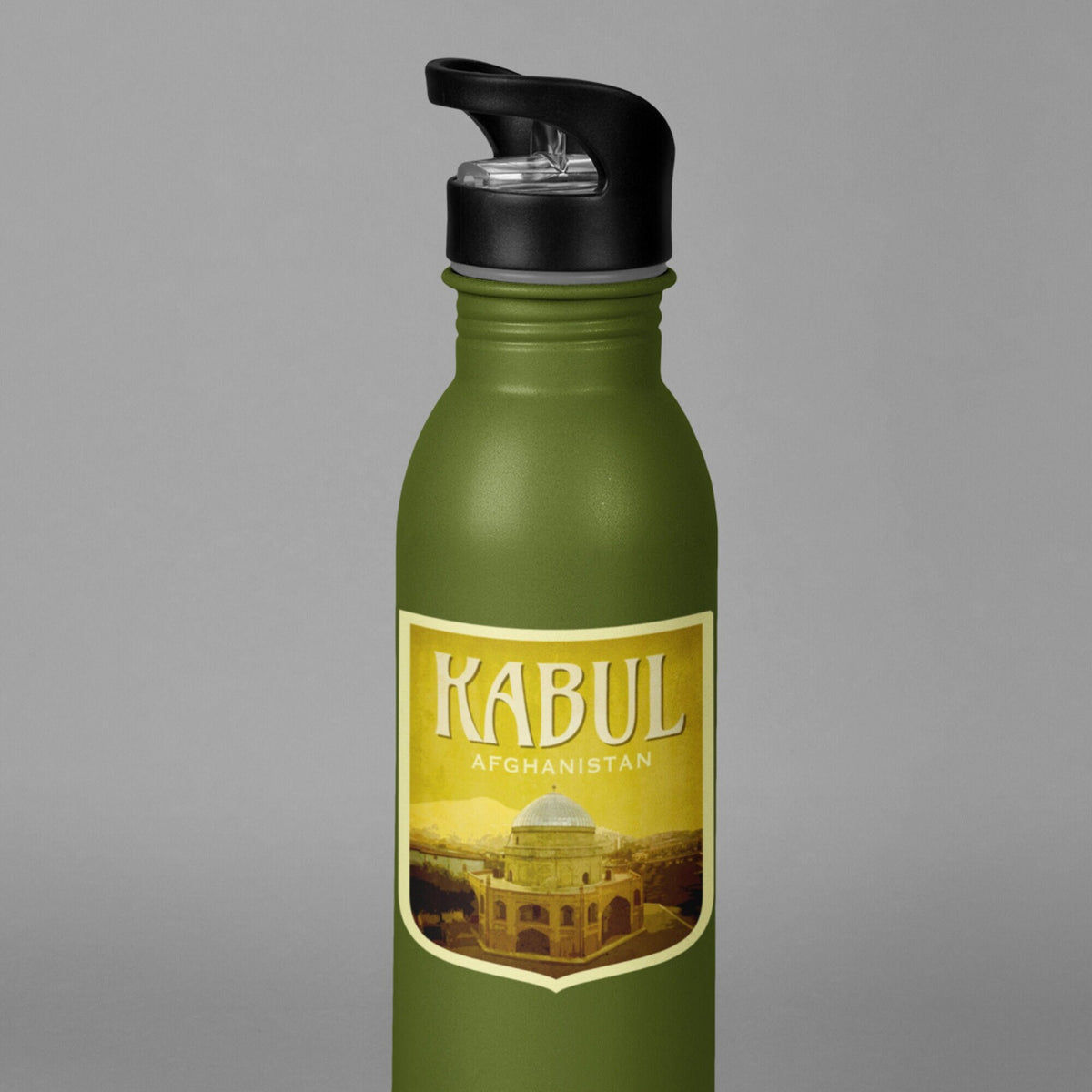 Kabul travel sticker, vintage style decal for suitcase, luggage, laptop or water bottle