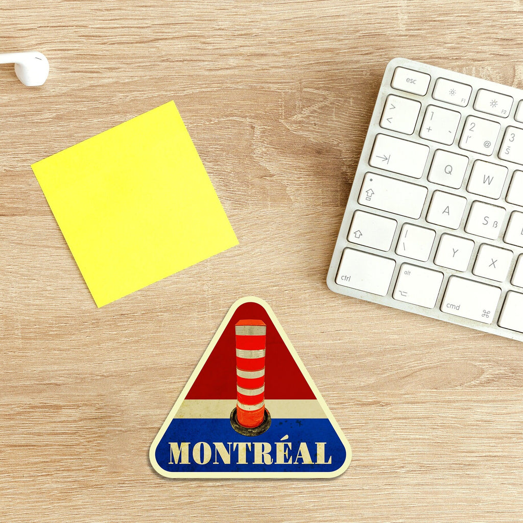 Montréal travel sticker, vintage style decal for suitcase, luggage, laptop or water bottle