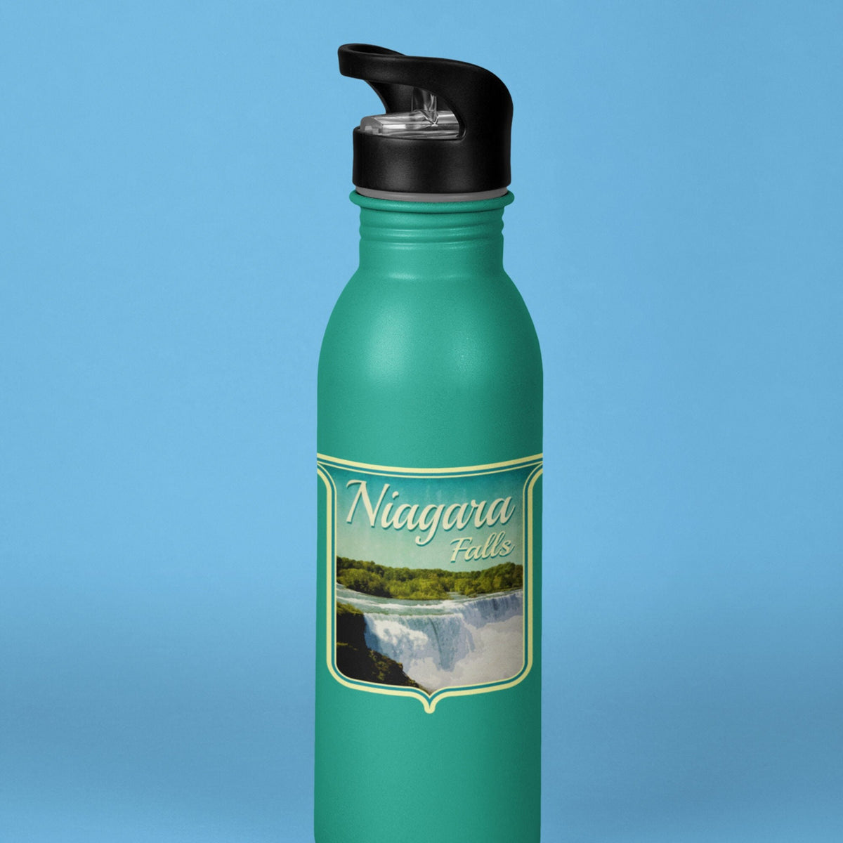 Niagara Falls travel sticker, vintage style decal for suitcase, luggage, laptop or water bottle