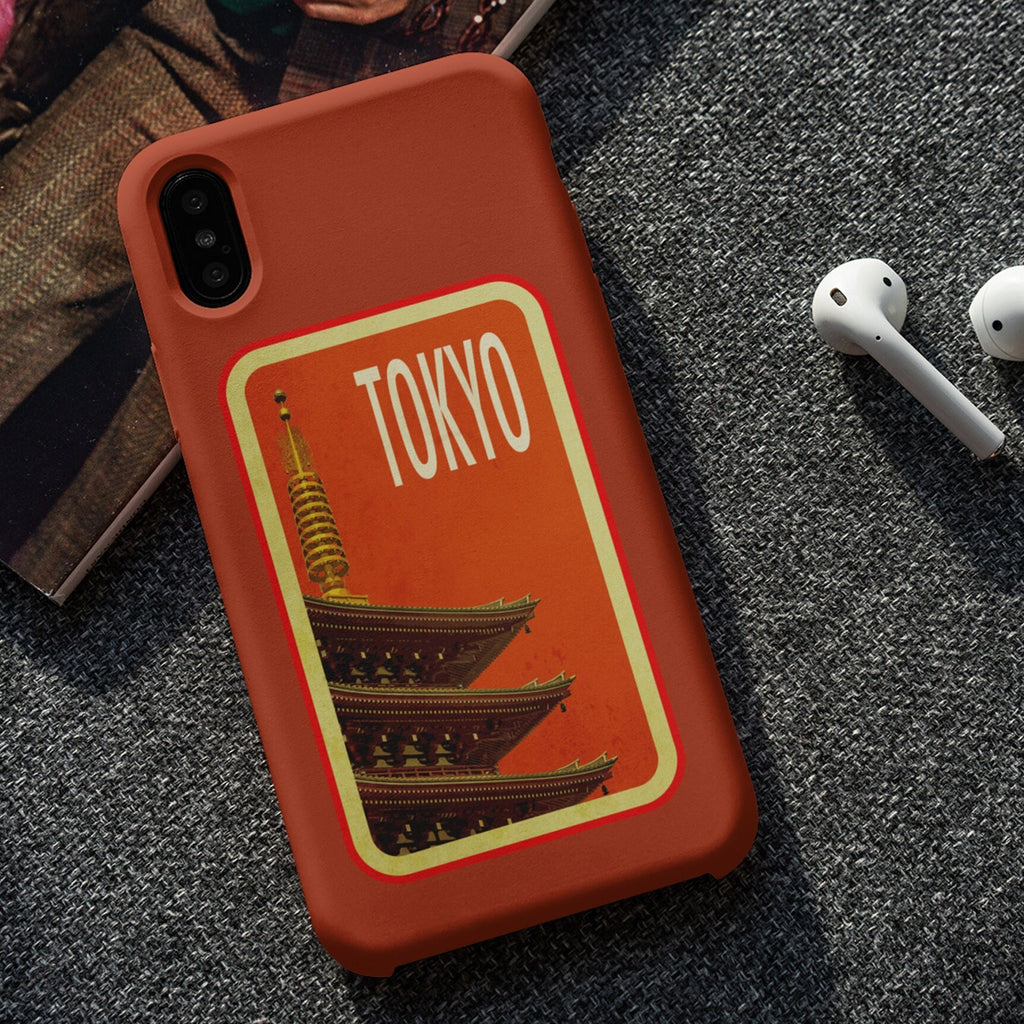 Tokyo Japan travel sticker, vintage style decal for suitcase, luggage, laptop or water bottle