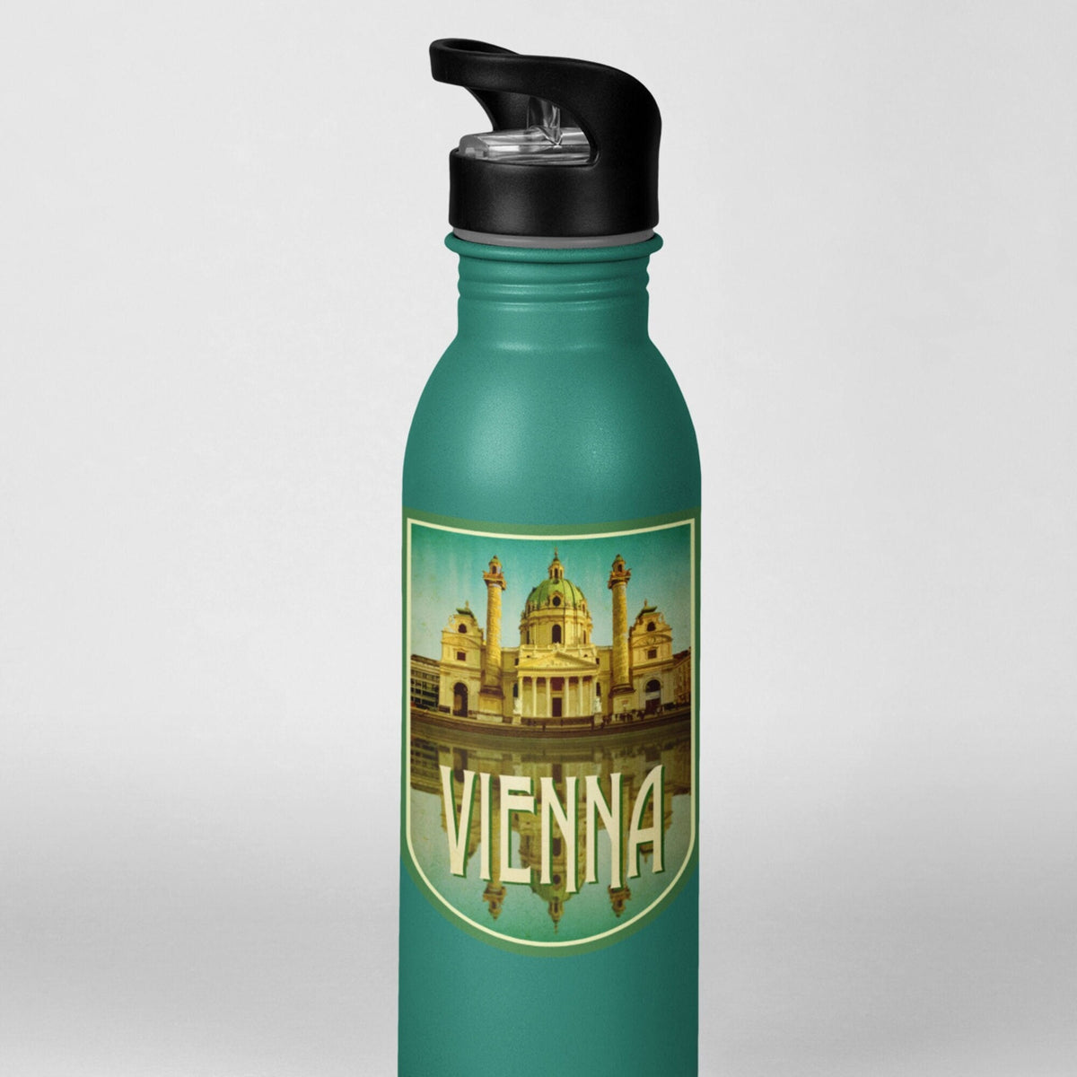 Vienna Travel Sticker: Vintage Karlskirche Decal