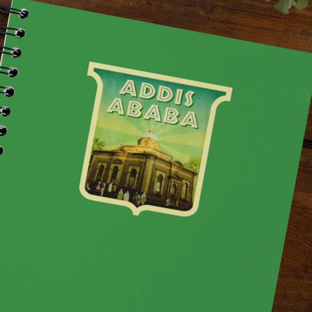 Addis Ababa Sticker: Vintage Ethiopia Travel Decal