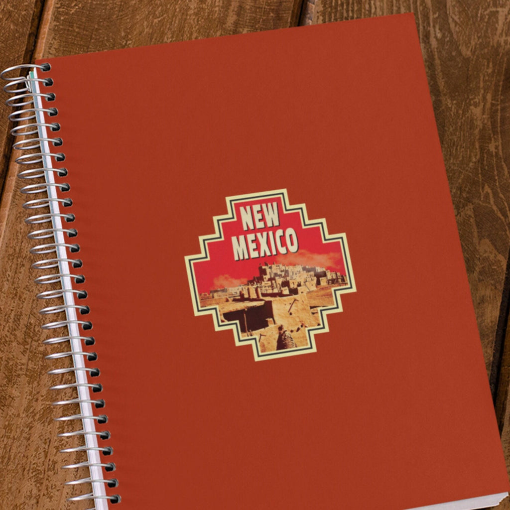 New Mexico travel sticker, vintage style decal for suitcase, luggage, laptop or water bottle