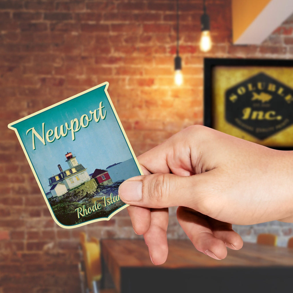Newport Rhode Island Sticker: Vintage Travel Decal