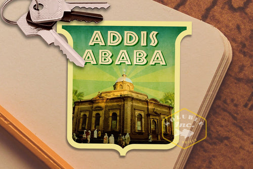 Addis Ababa Sticker: Vintage Ethiopia Travel Decal