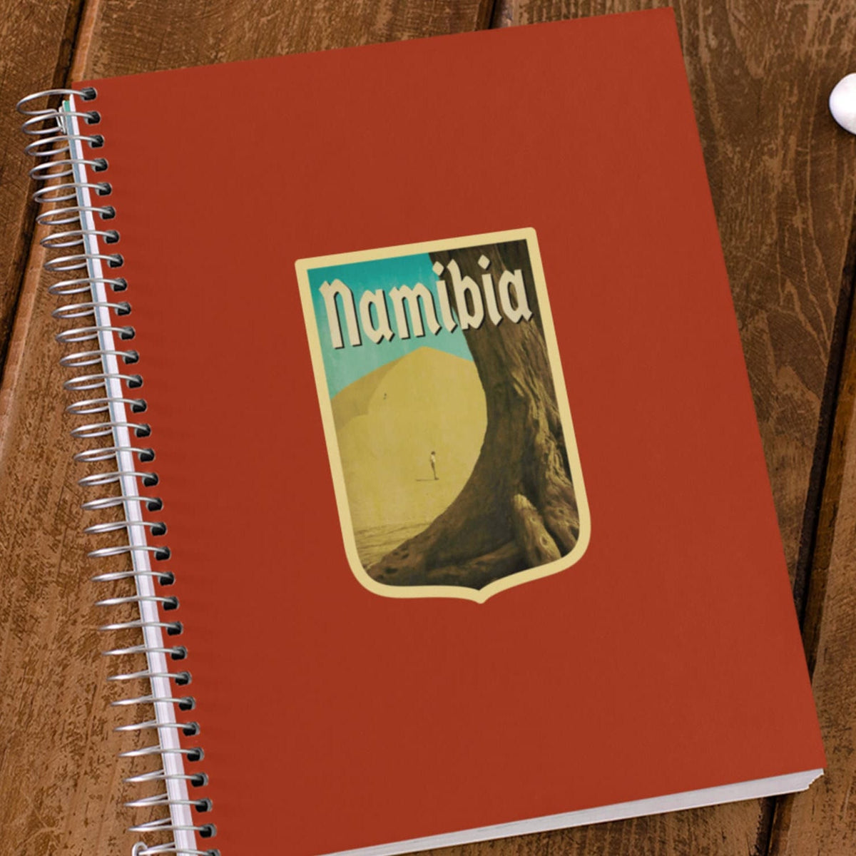 Namibia travel sticker, vintage style decal for suitcase, luggage, laptop or water bottle