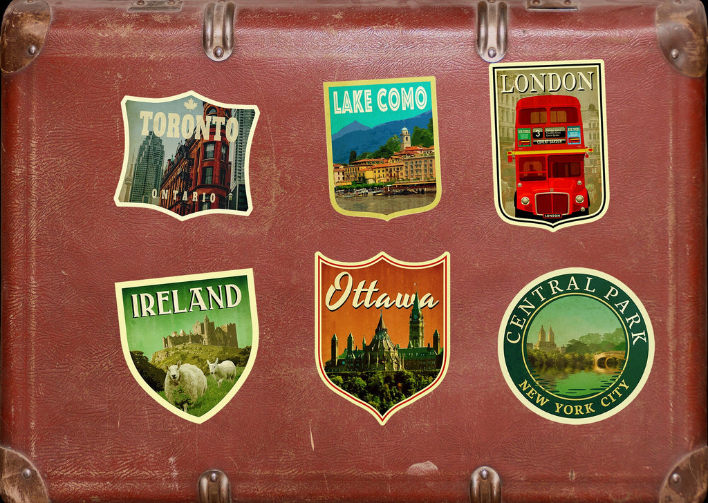 Ottawa Canada travel sticker, vintage style decal for suitcase, luggage, laptop or water bottle
