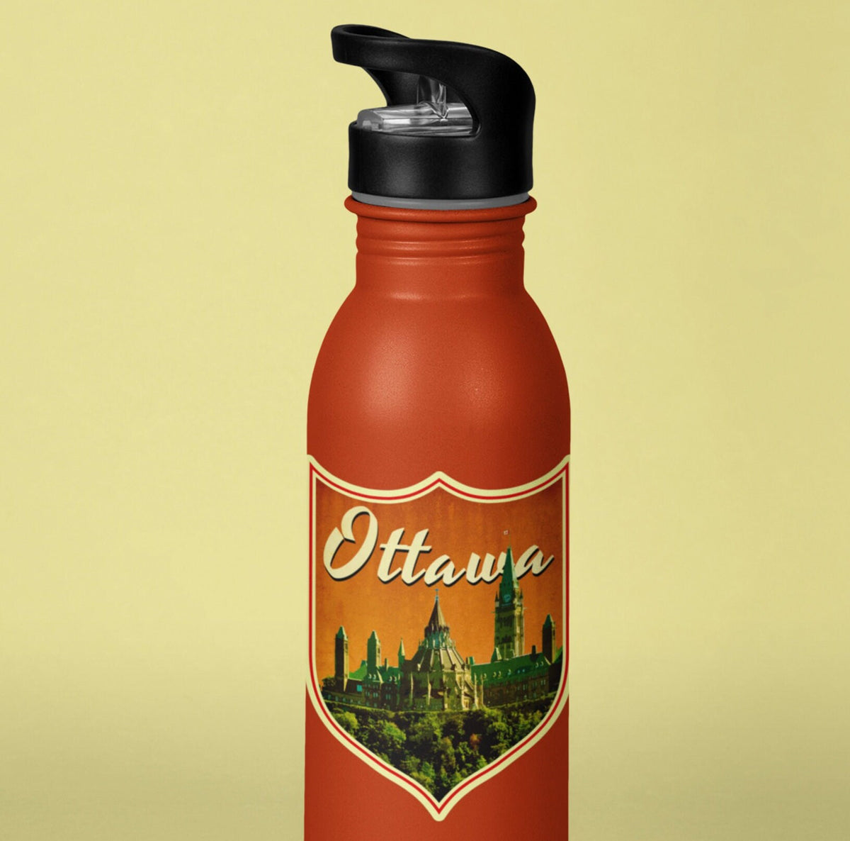 Ottawa Canada travel sticker, vintage style decal for suitcase, luggage, laptop or water bottle
