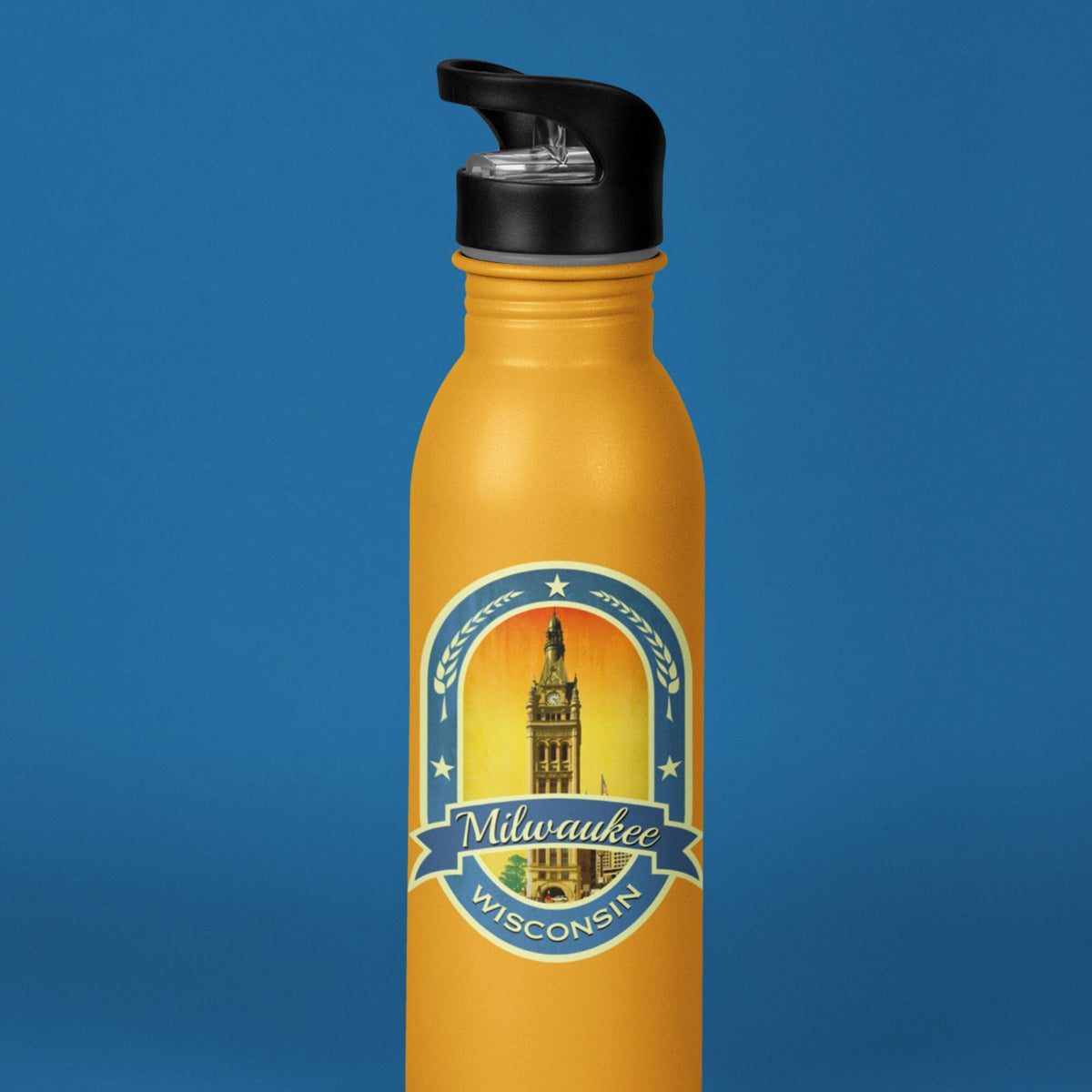 Milwaukee travel sticker, vintage style decal for suitcase, luggage, laptop or water bottle