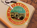 San Francisco travel sticker, vintage style decal for suitcase, luggage, laptop or water bottle