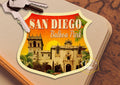 San Diego Sticker: Retro Balboa Park Travel Decal