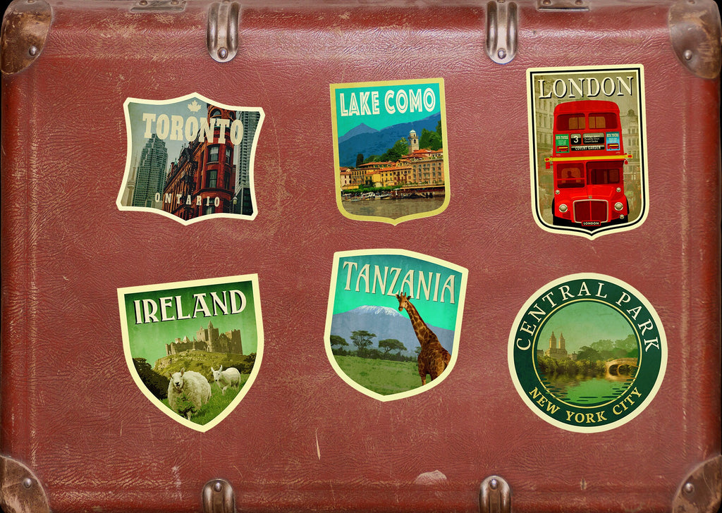 Tanzania travel sticker, vintage style decal for suitcase, luggage, car, laptop or water bottle