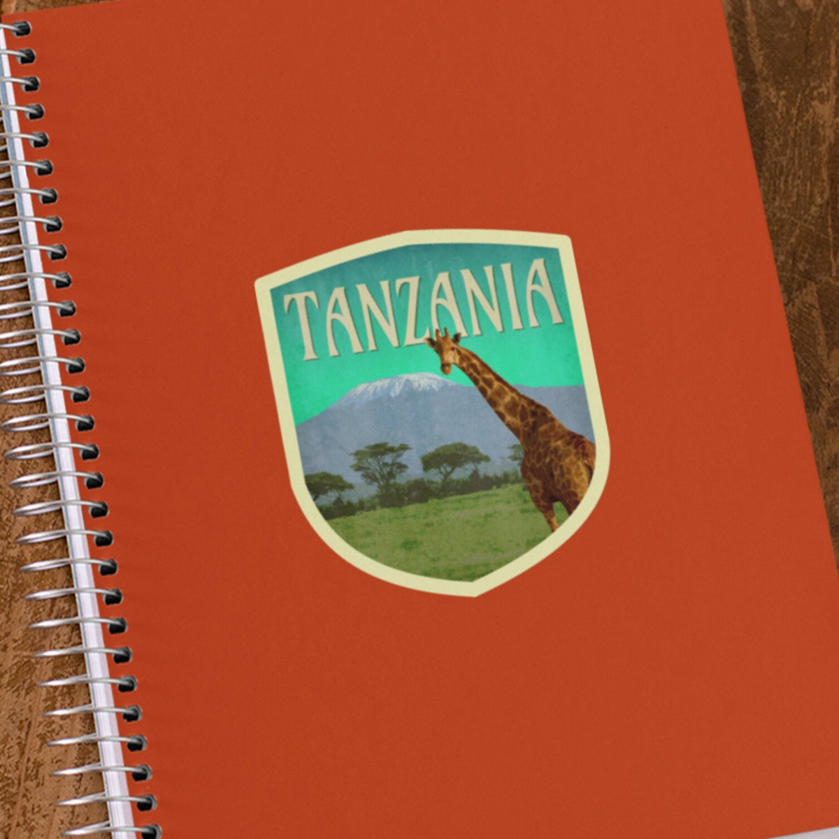Tanzania travel sticker, vintage style decal for suitcase, luggage, car, laptop or water bottle