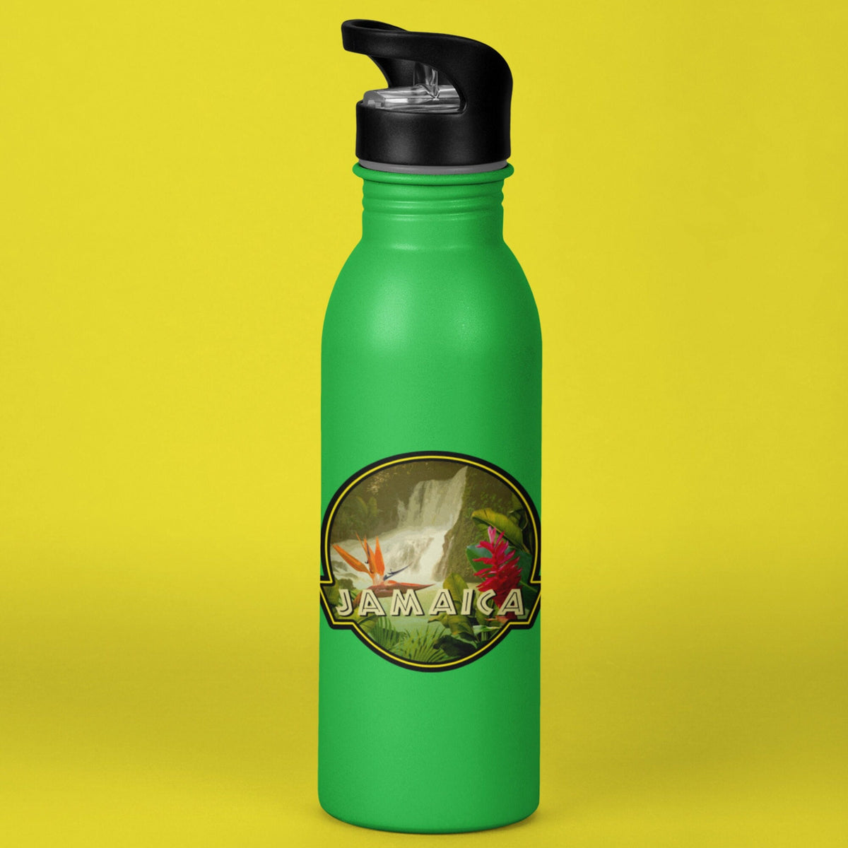 Jamaica travel sticker, vintage style decal for suitcase, luggage, laptop or water bottle