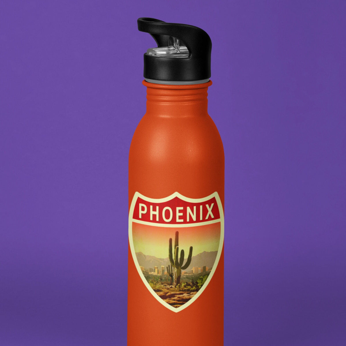Phoenix Arizona travel sticker, vintage style decal for suitcase, luggage, laptop or water bottle