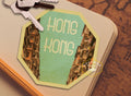 Hong Kong travel sticker, vintage style decal for suitcase, luggage, laptop or water bottle