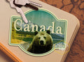 Canada travel sticker, vintage style decal for suitcase, luggage, laptop or water bottle