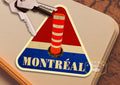 Montréal travel sticker, vintage style decal for suitcase, luggage, laptop or water bottle