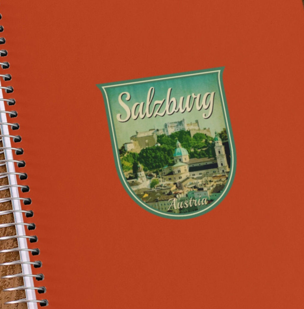 Salzburg Austria Vintage Travel Sticker: Luggage, Laptop Decal