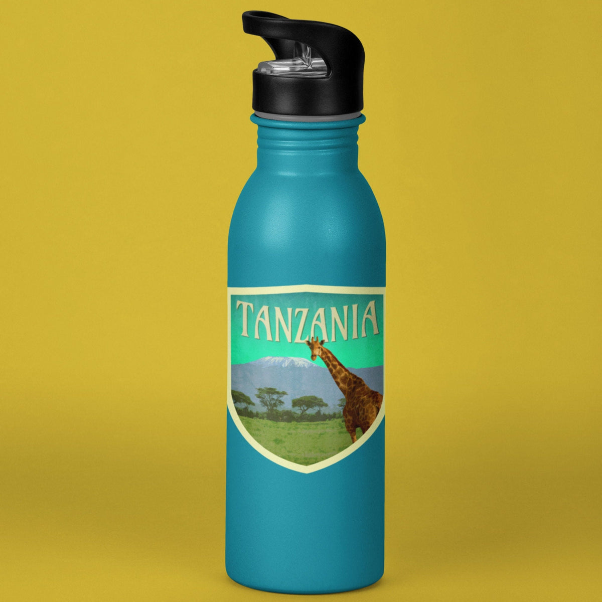 Tanzania travel sticker, vintage style decal for suitcase, luggage, car, laptop or water bottle