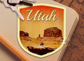 Utah travel sticker, vintage style decal for suitcase, luggage, laptop or water bottle